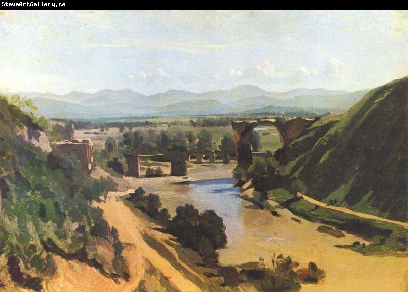 Jean Baptiste Camille  Corot The Bridge at Narni